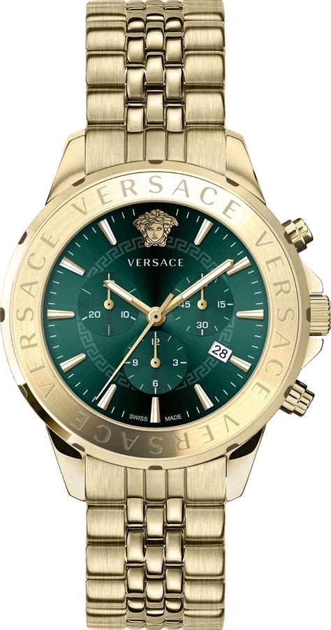 versace uhr herren grün|Versace VEV600619 Signature Chronograph Herrenuhr 44mm .